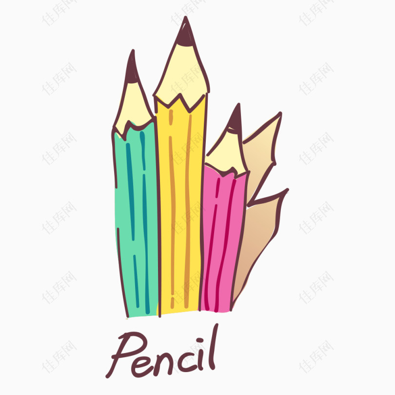 卡通铅笔