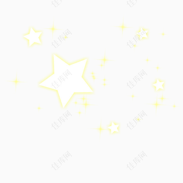 可爱黄色星星