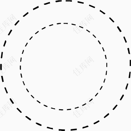 虚线圆环圆圈
