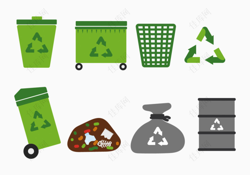 废物回收环保素材