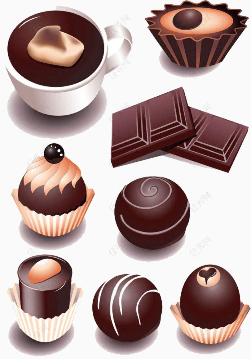 巧克力和咖啡图片素材