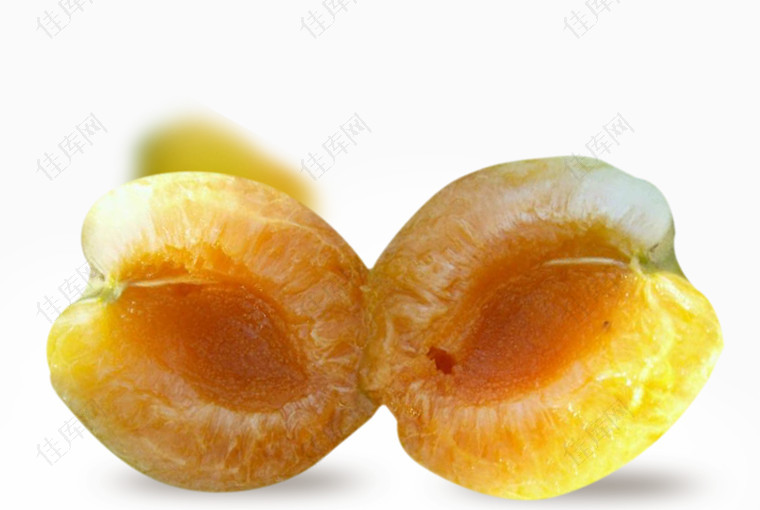 新鲜黄桃素材背景