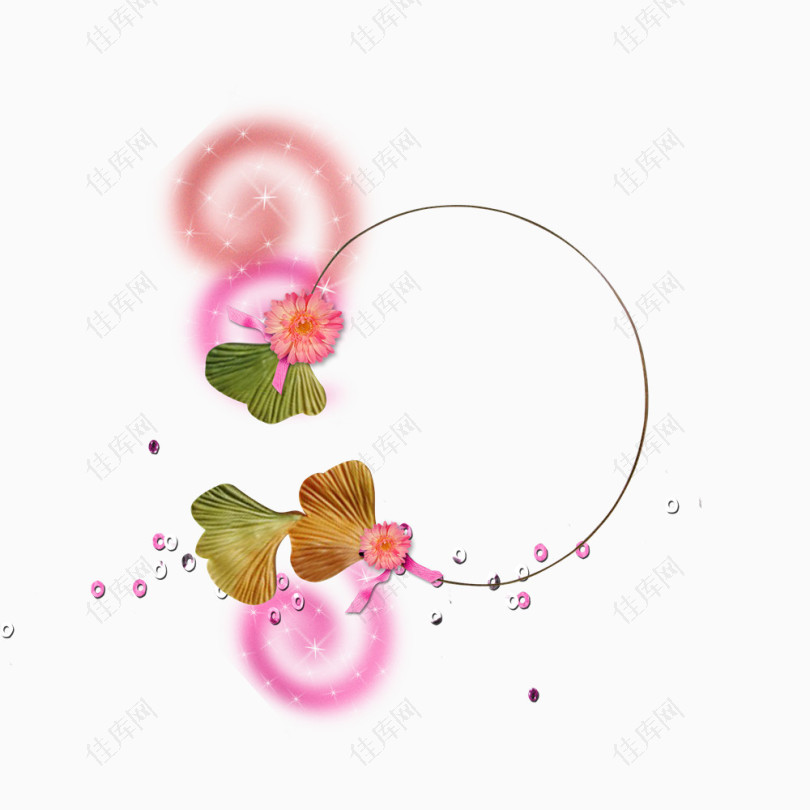 花卉图案素材庆典花卉边框