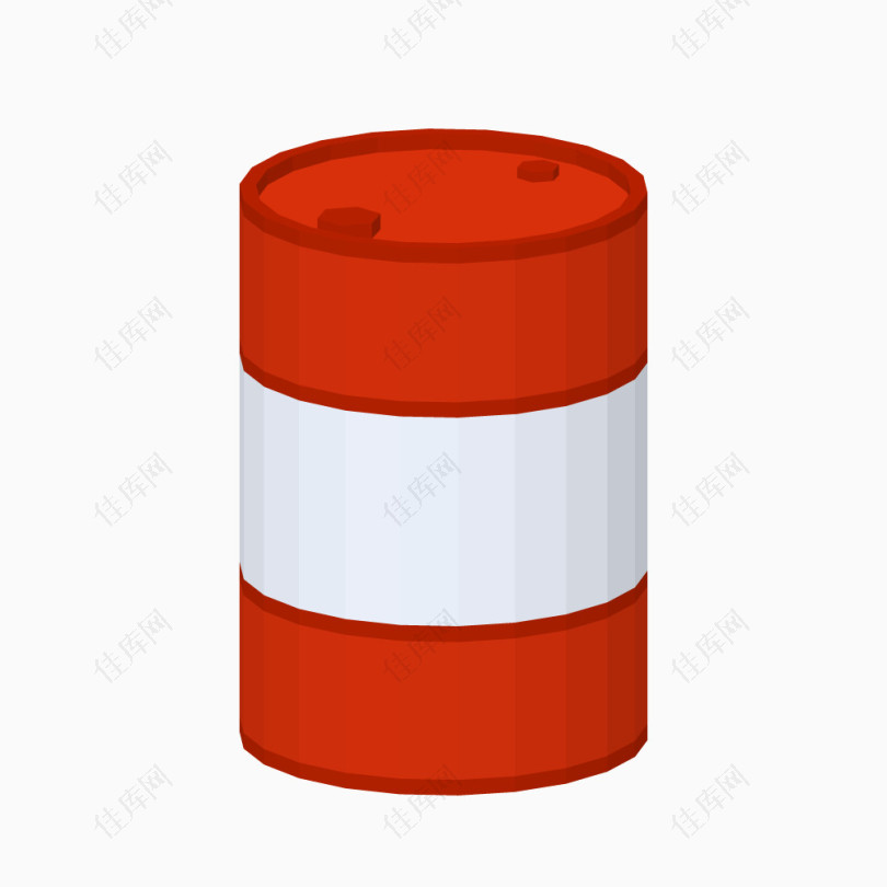 红色油漆桶油桶