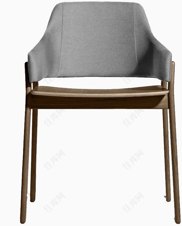 日式简约素色单人椅子