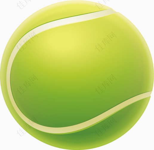 绿色网球运动元素
