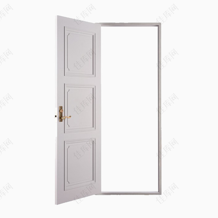 白色门框的门