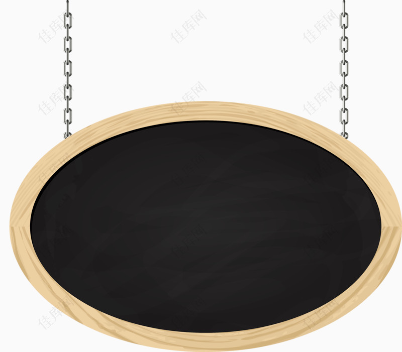 椭圆形黑板