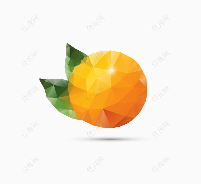 立体多面体橘子