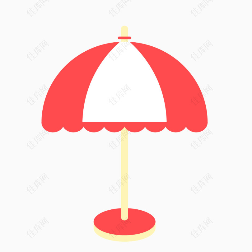 红色卡通太阳伞遮阳伞
