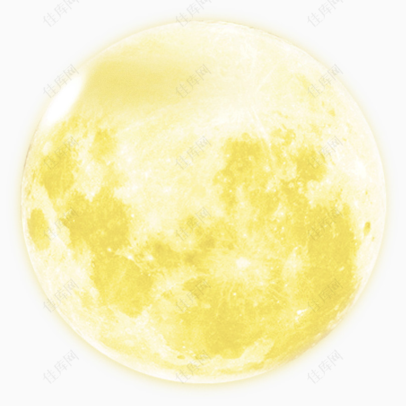 中秋节黄色月亮