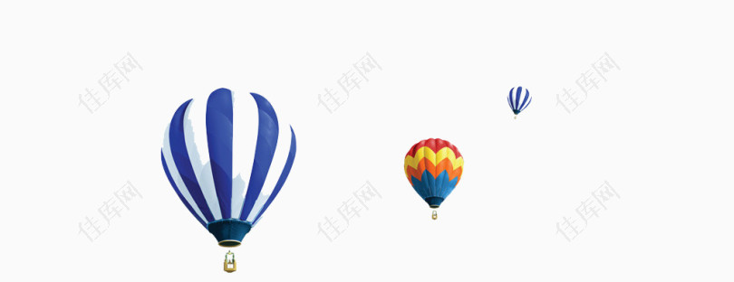 热气球漂浮素材