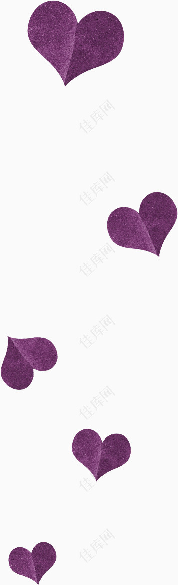 紫色心形