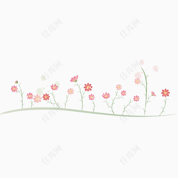 手绘花卉装饰