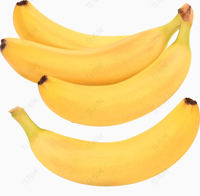 逼真新鲜香蕉