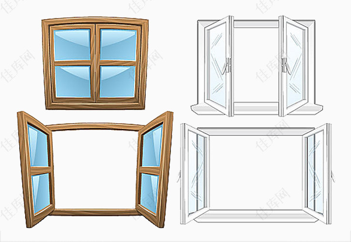 窗户玻璃窗素材