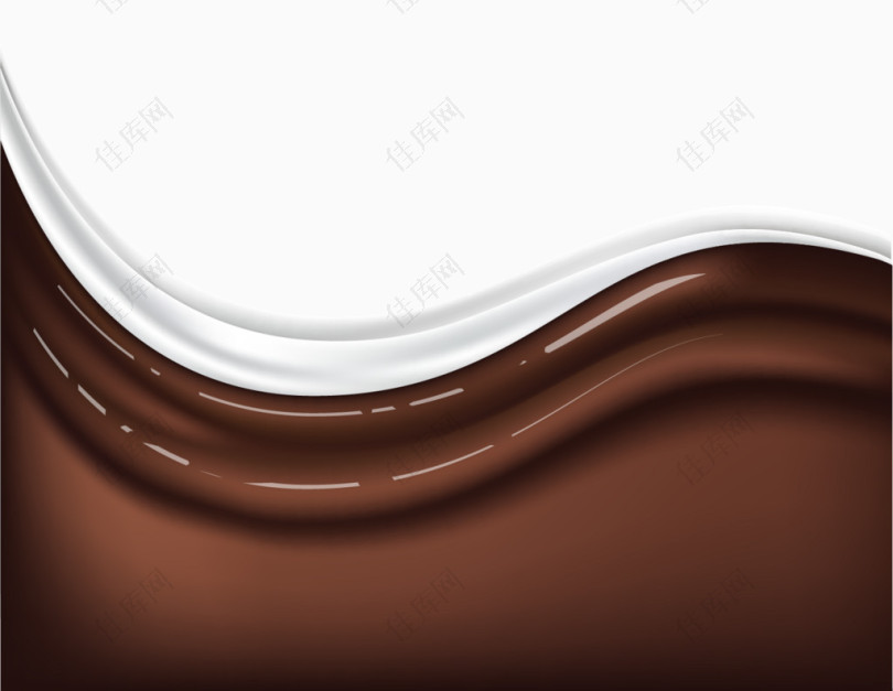 巧克力牛奶边框