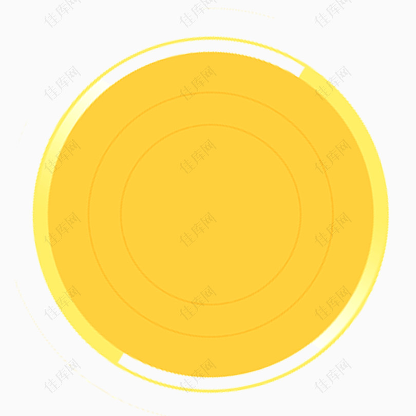 黄色圆形边框