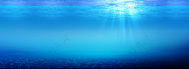 蓝色海水背景