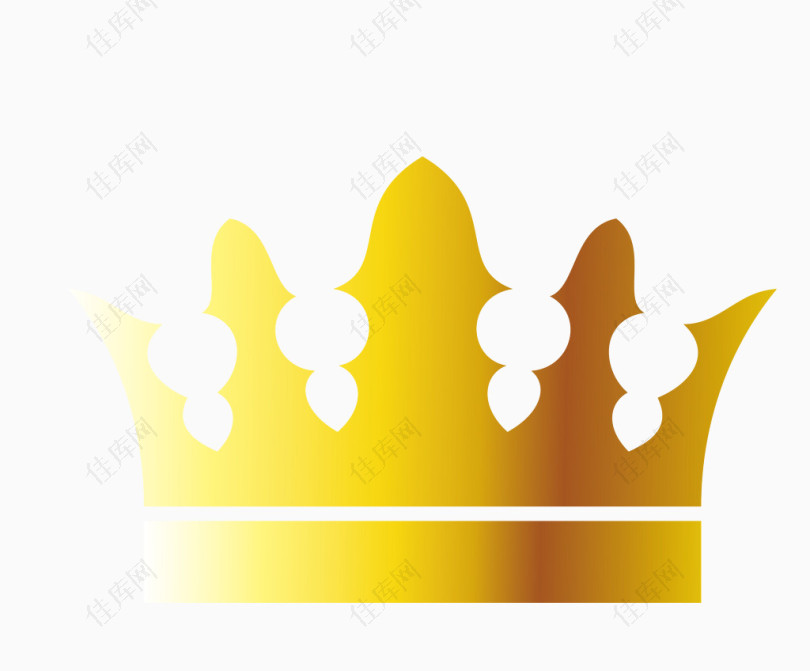 金属黄冠