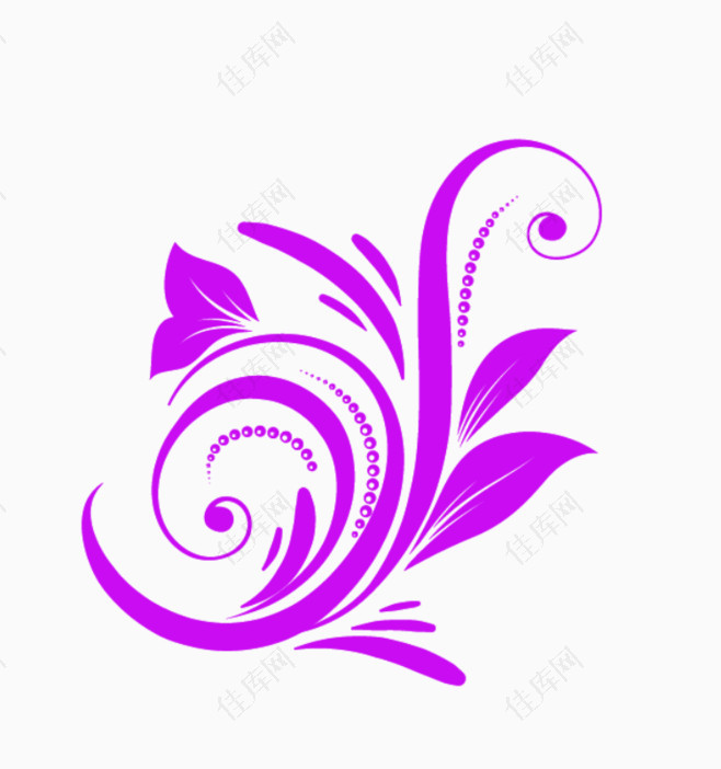 紫色剪影