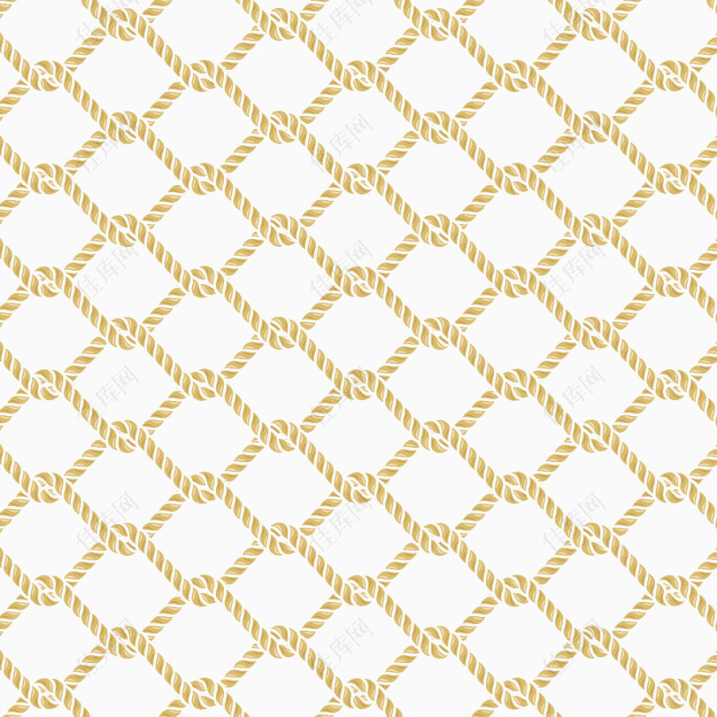 金色菱形绳索图片