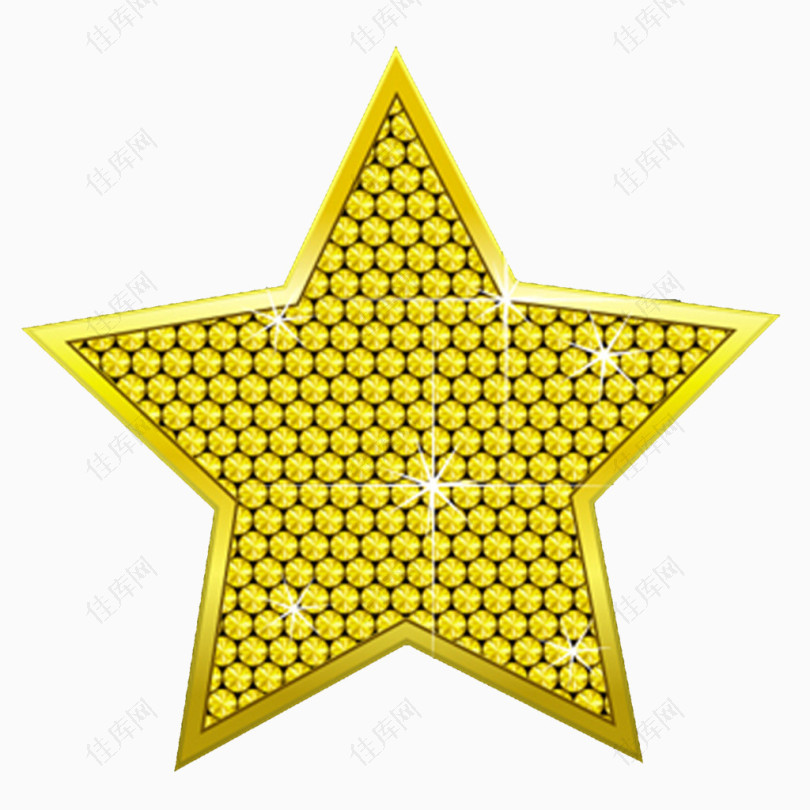 金豆组成的五角星