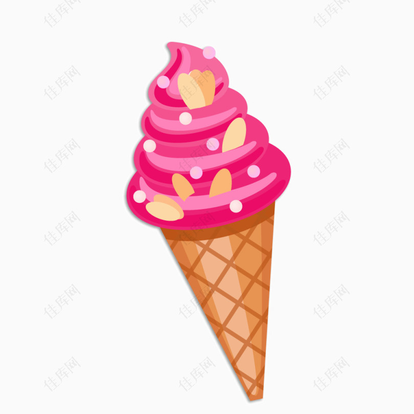 紫色雪糕冰淇淋蛋卷