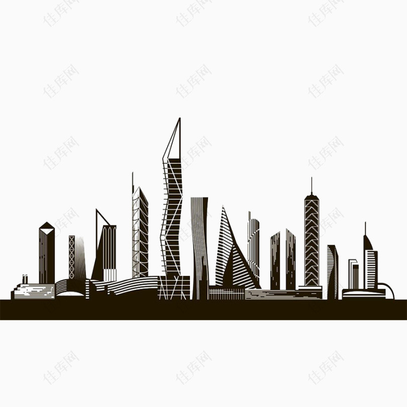 香港高楼大厦标志建筑