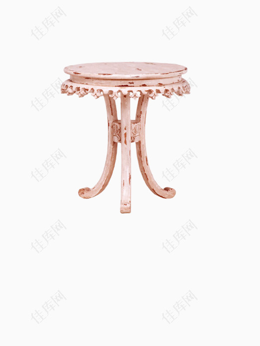粉红色桌子