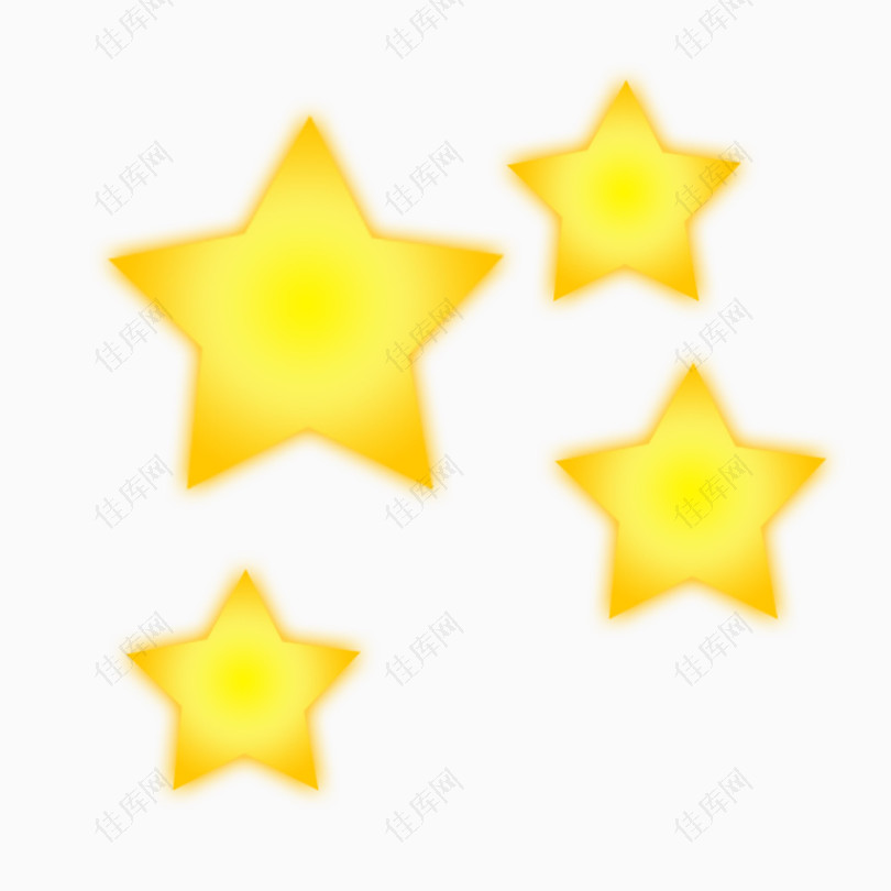黄色星星图片素材