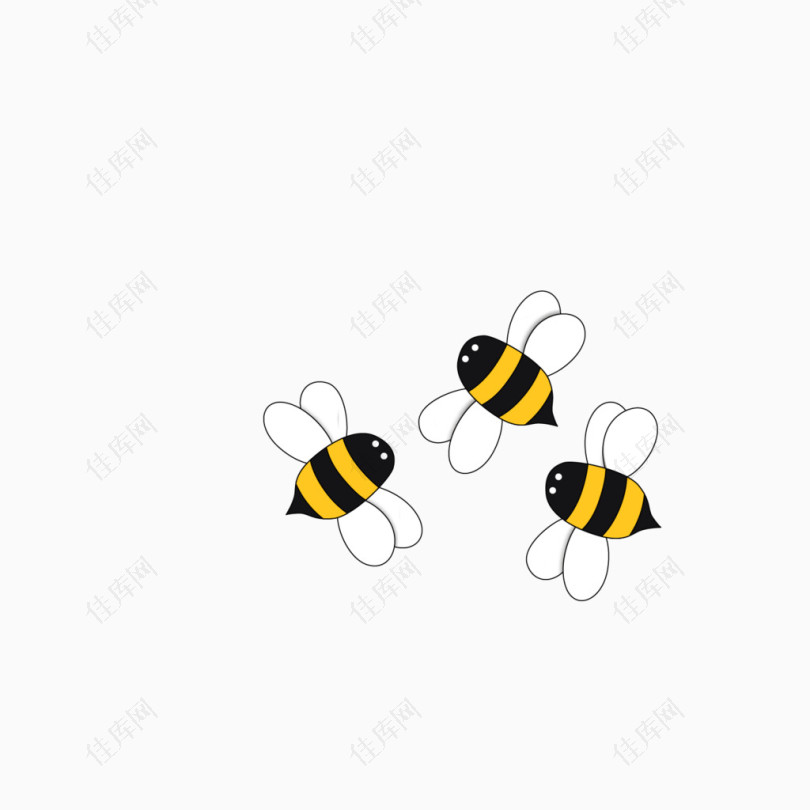 3只蜜蜂蜜蜂