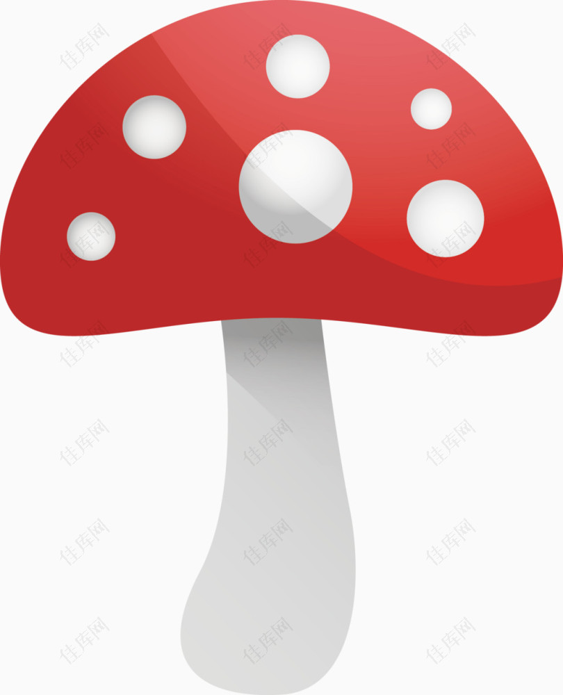 卡通可爱斑点蘑菇
