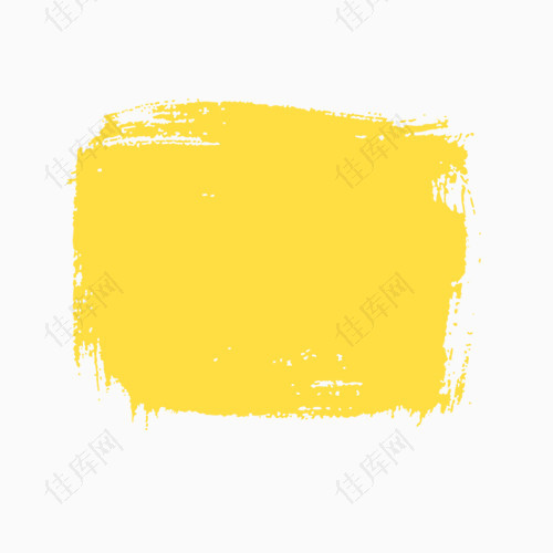 黄色蜡笔方形背景素材