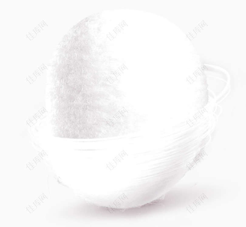 白色棉花球