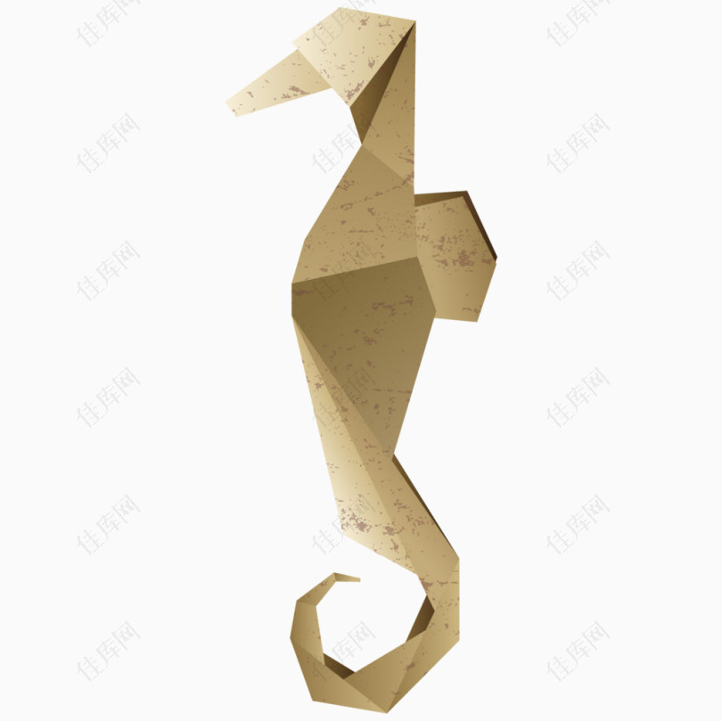 海马动物折纸