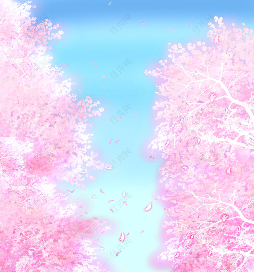 粉色樱花图案