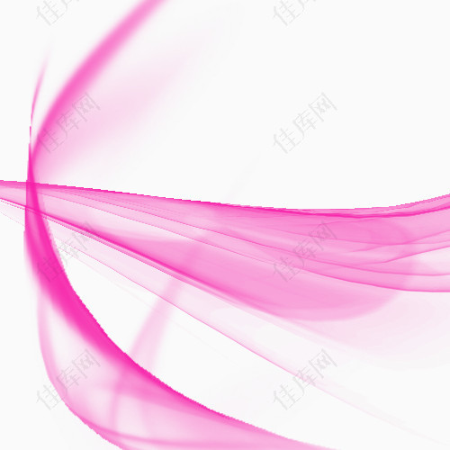 粉色曲线交汇光环绕矢量