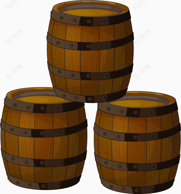 三个木桶
