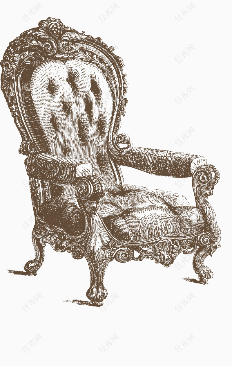 欧式软椅