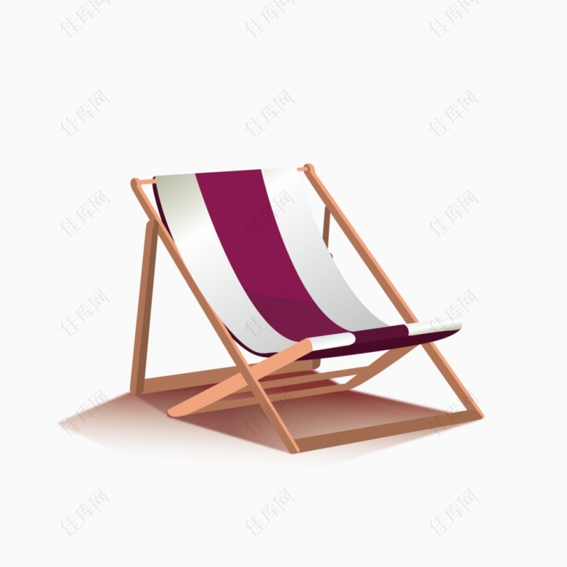 矢量沙滩椅子