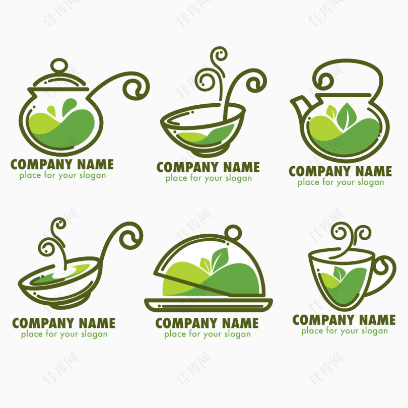 绿色茶杯图标图片