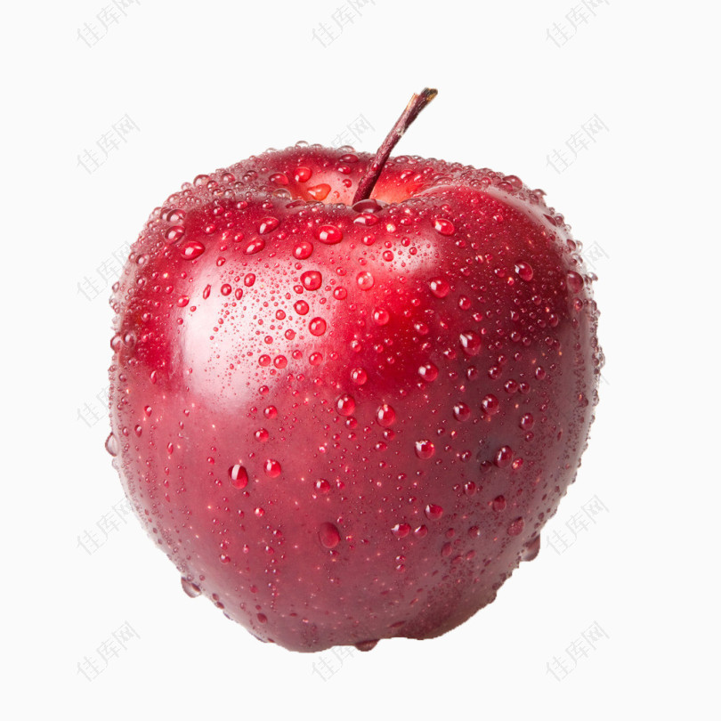 红苹果水珠和红苹果洗过的苹果