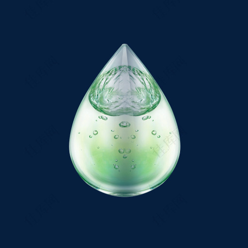 绿色的水滴