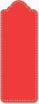 红色吊牌标签