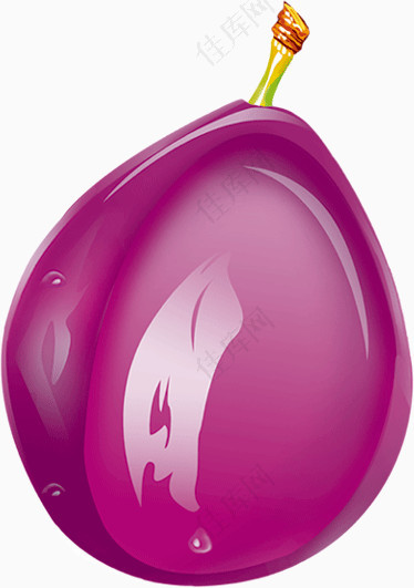 紫色美味水果