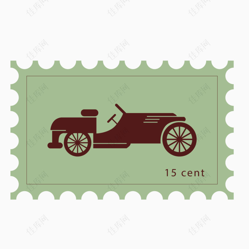 欧式复古汽车标签