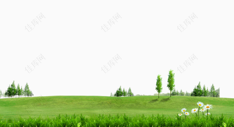 青草树木绿色背景素材