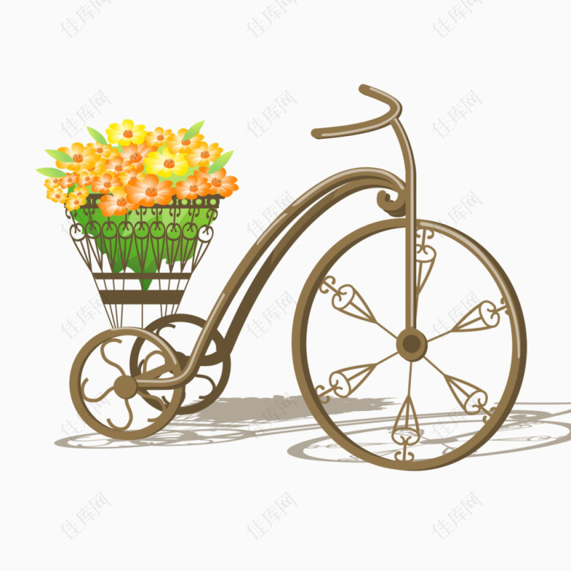 自行车花束