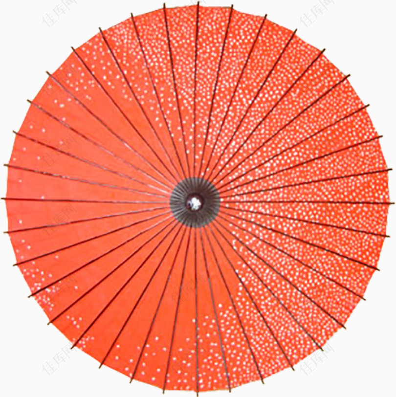红色背景雨伞